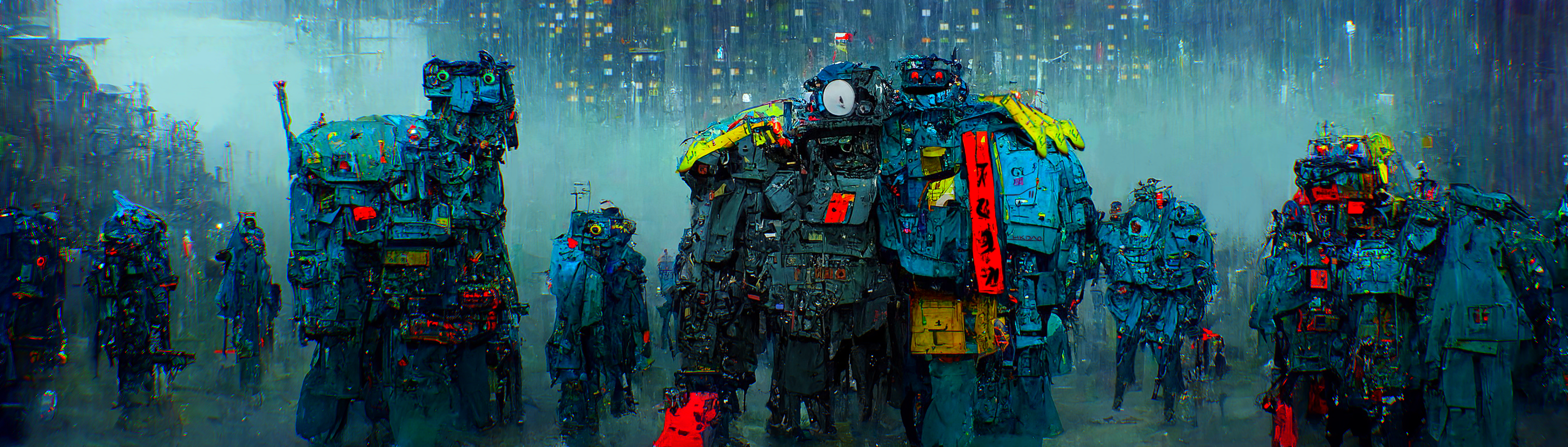 CYBERPUNK . 57 .  defective Service Droids Valley
