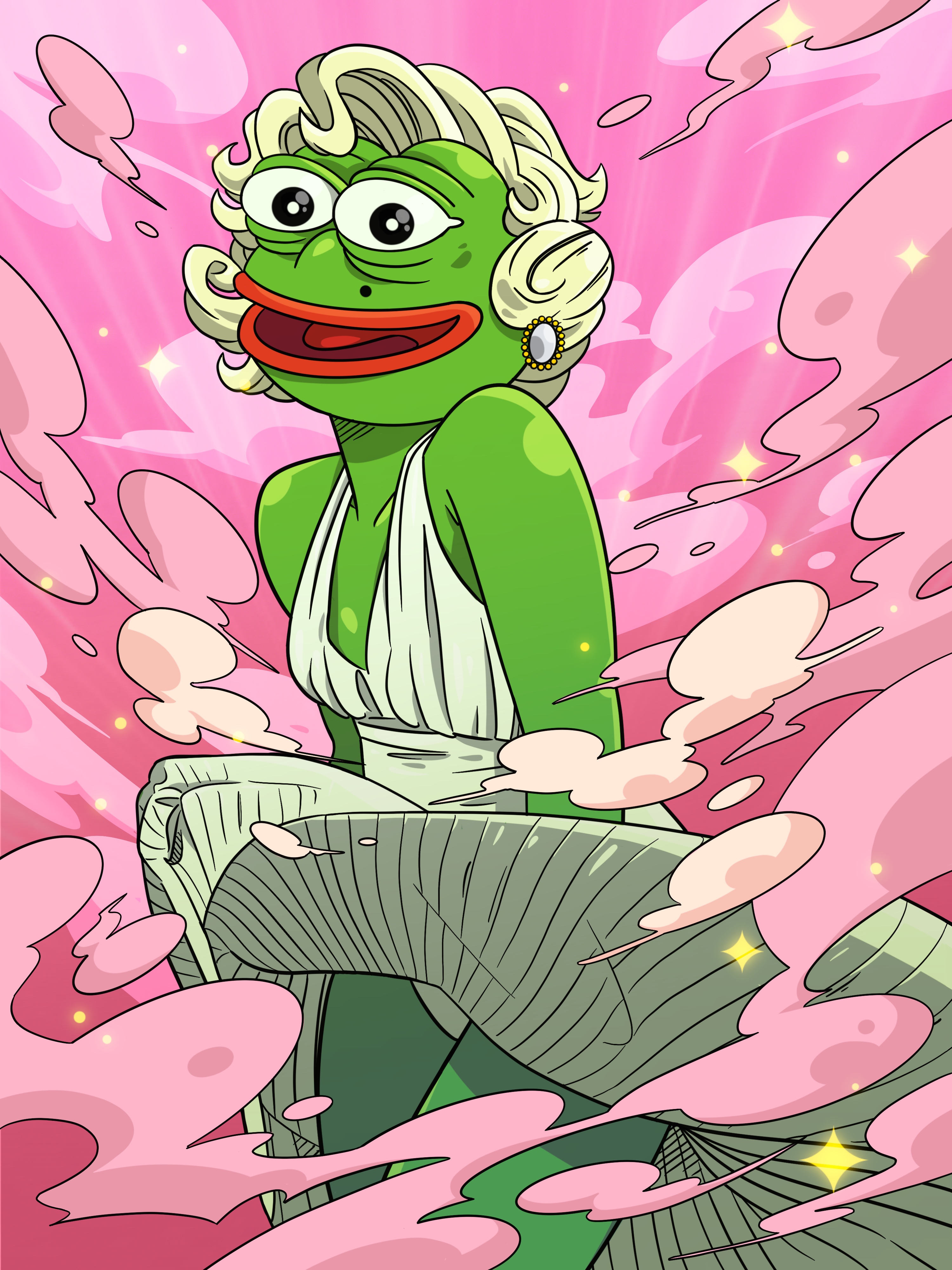 White dress of Pepe