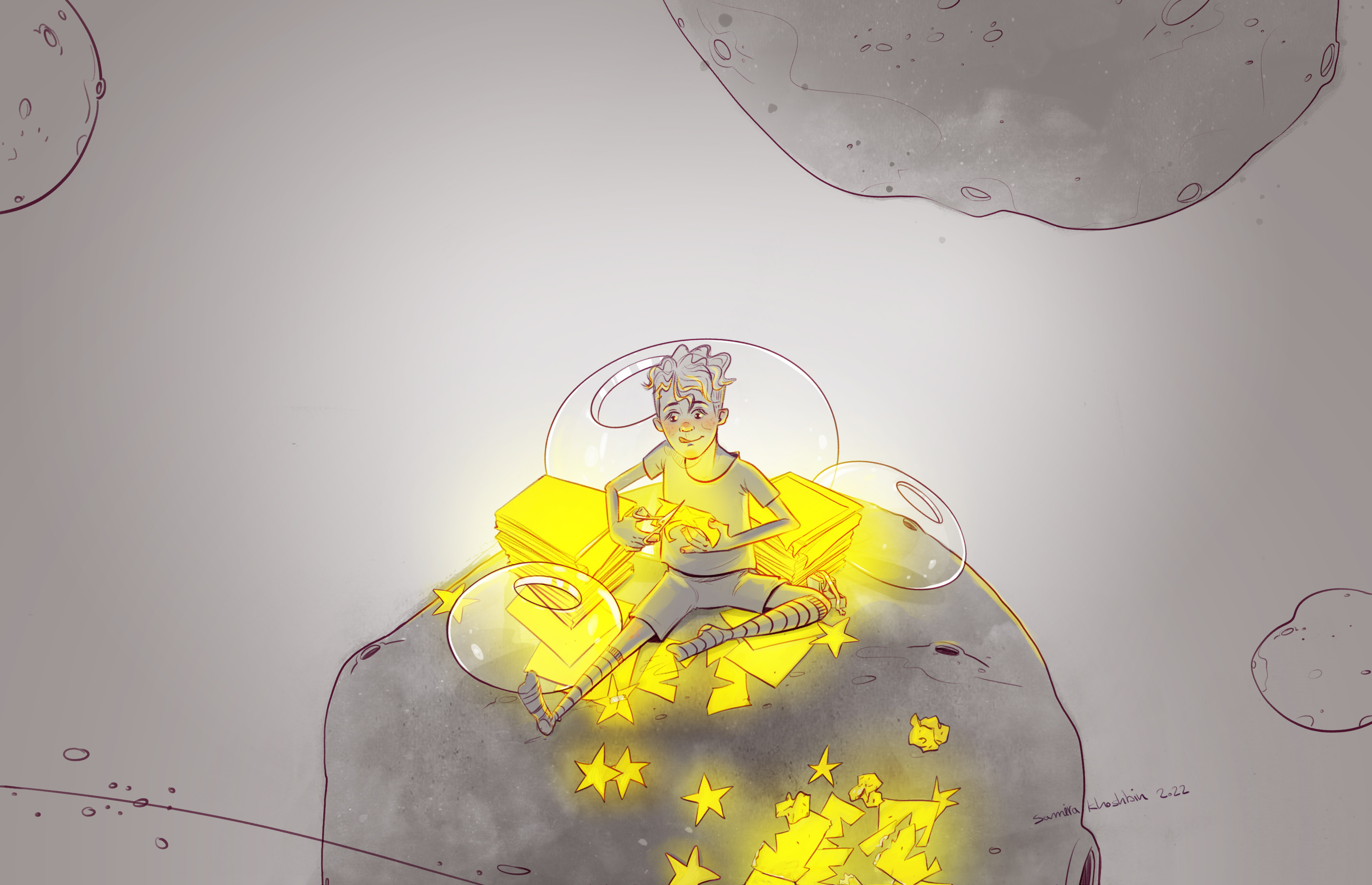 The lower side of the Asteroid 