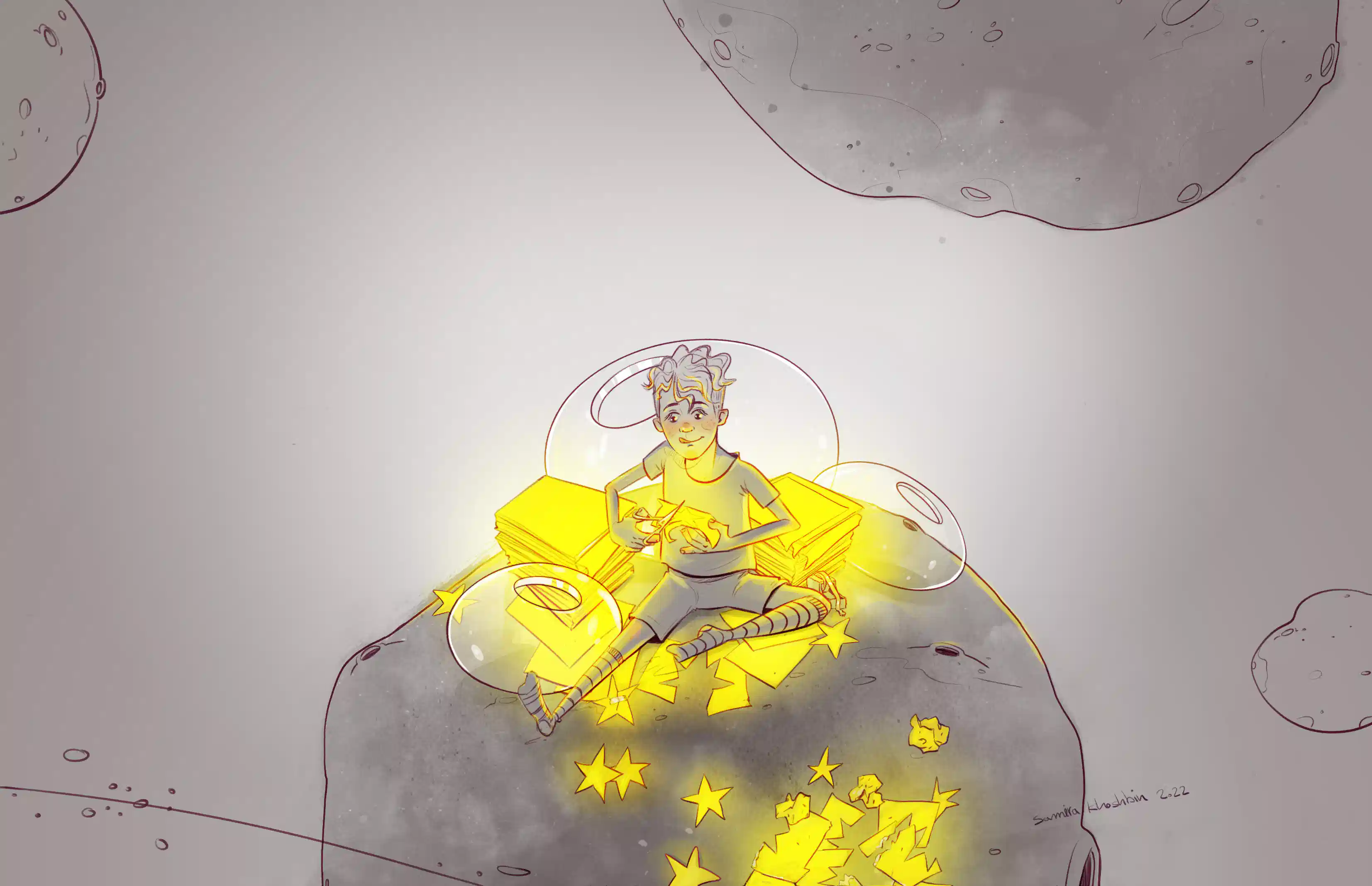 The lower side of the Asteroid