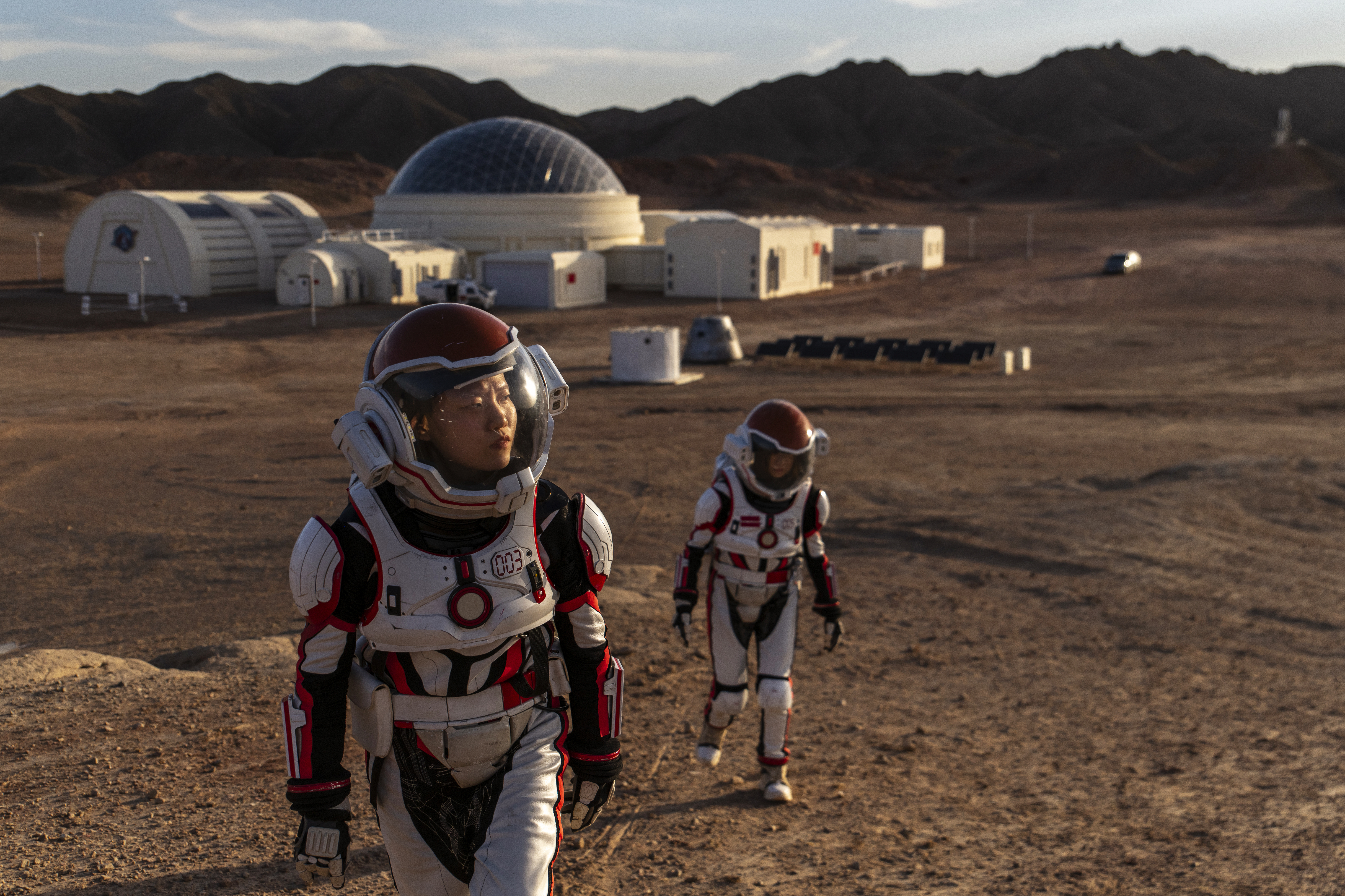 Mars simulation base in Gobi desert