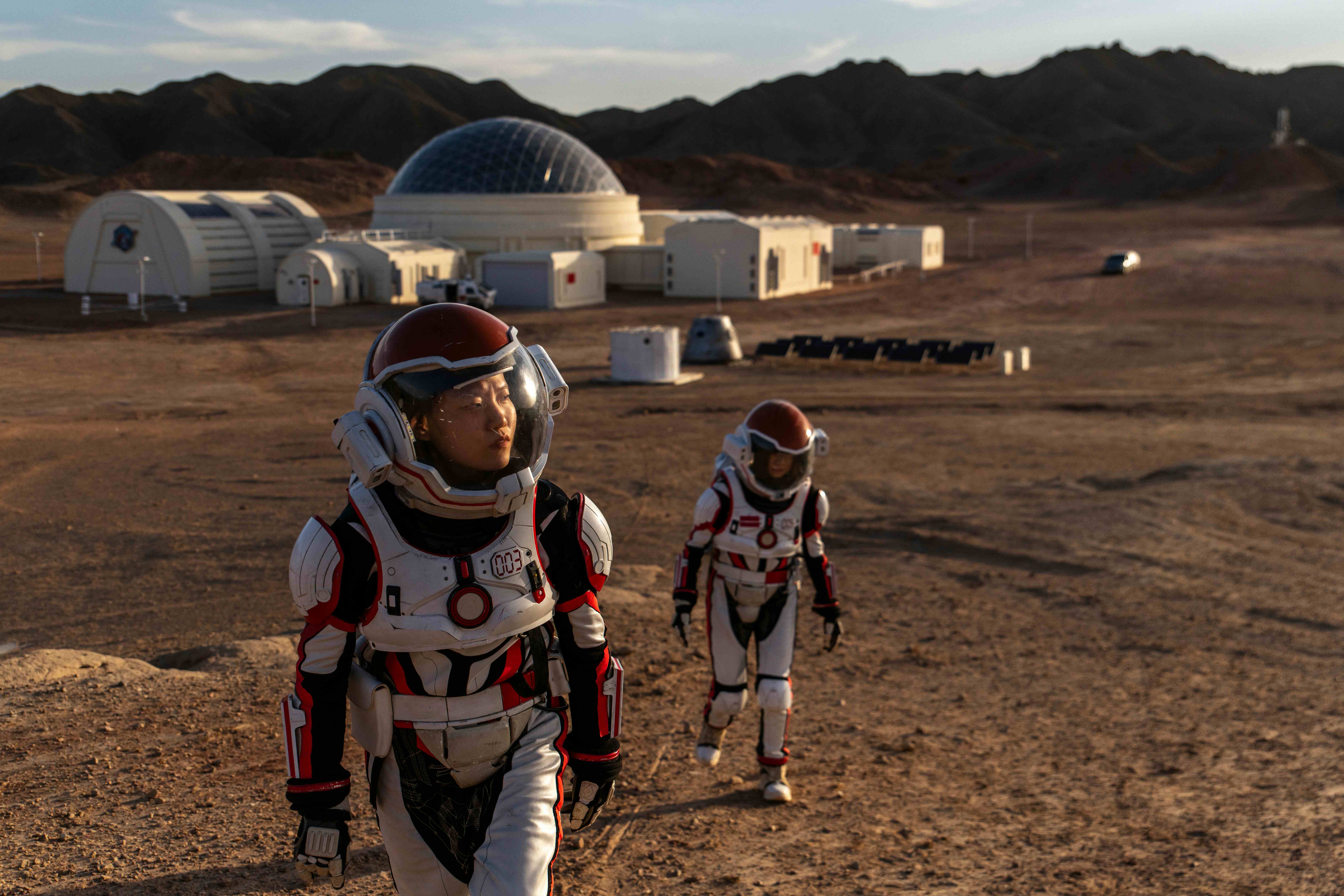 Mars simulation base in Gobi desert