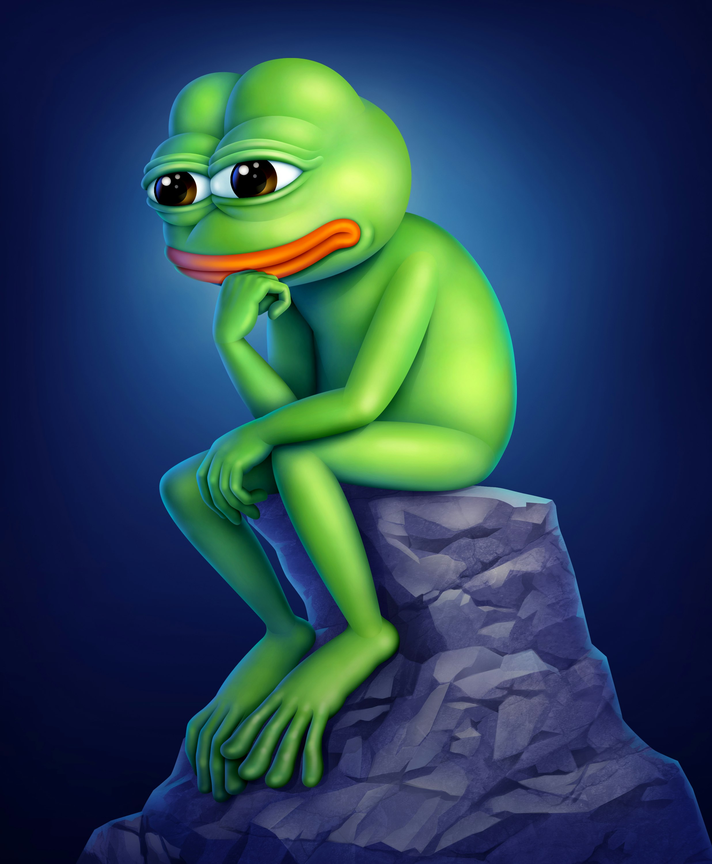 Pepe thinking, Pepe the Frog