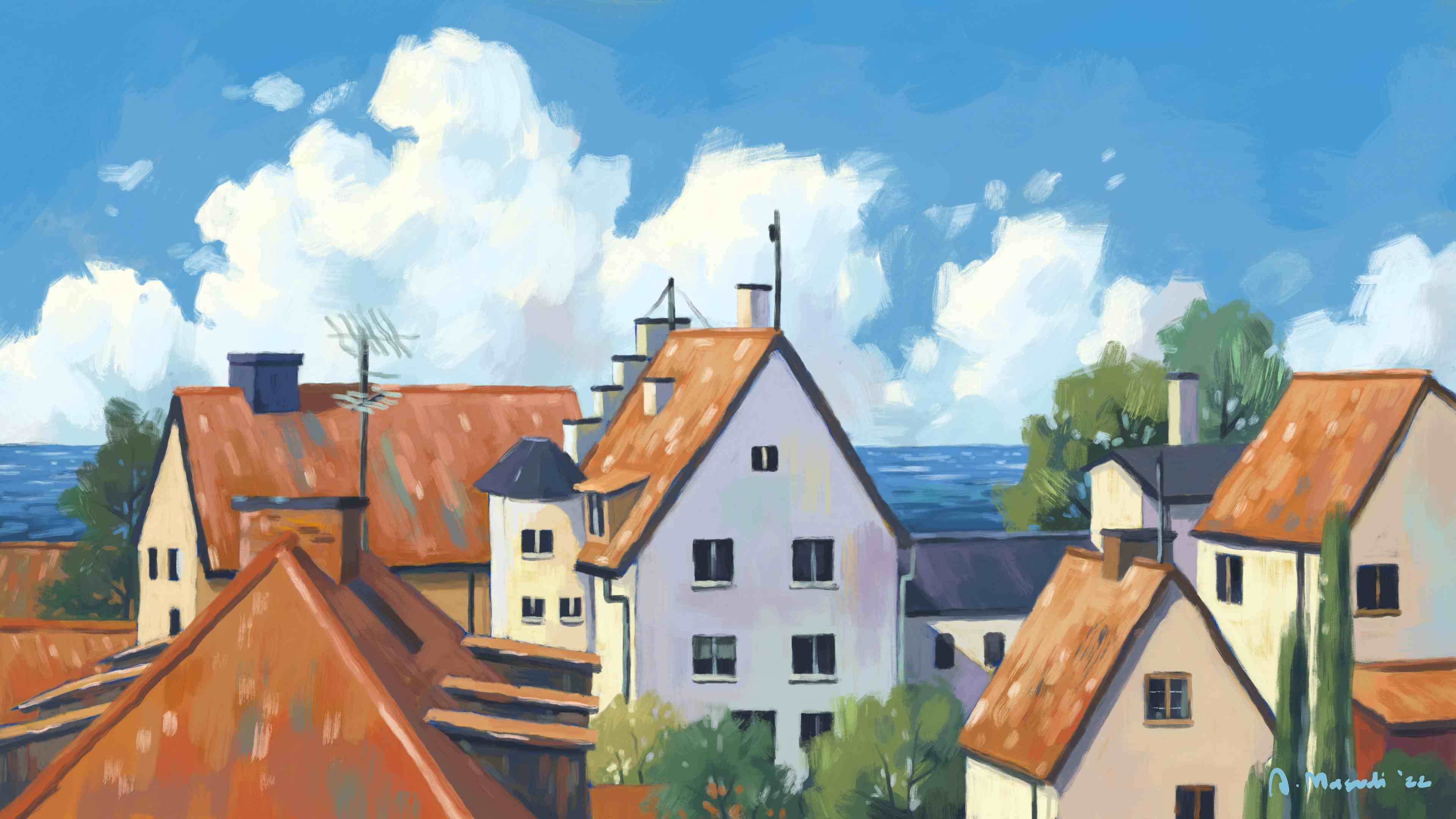 Town with an Ocean View