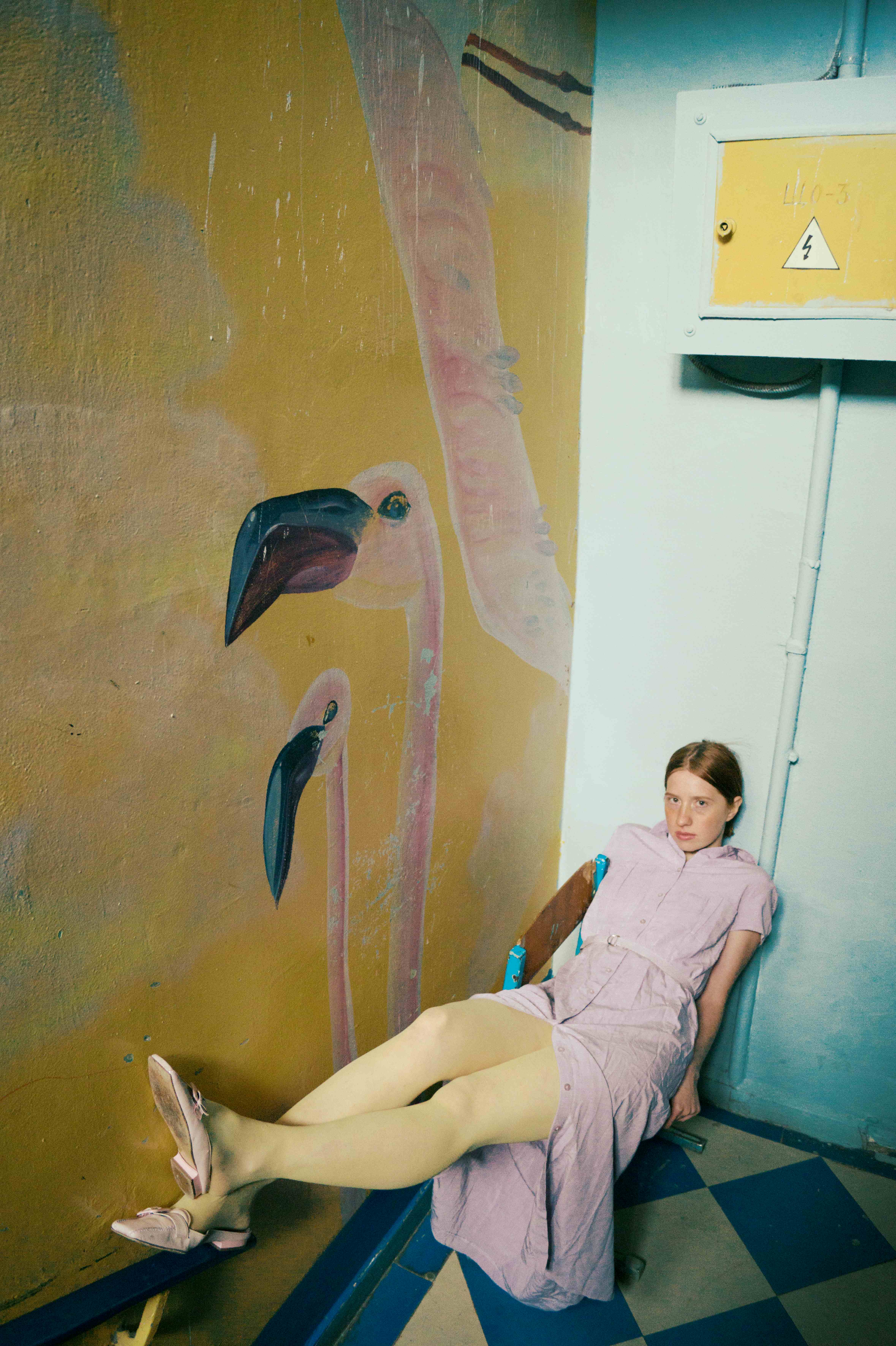 Lika and the flamingos