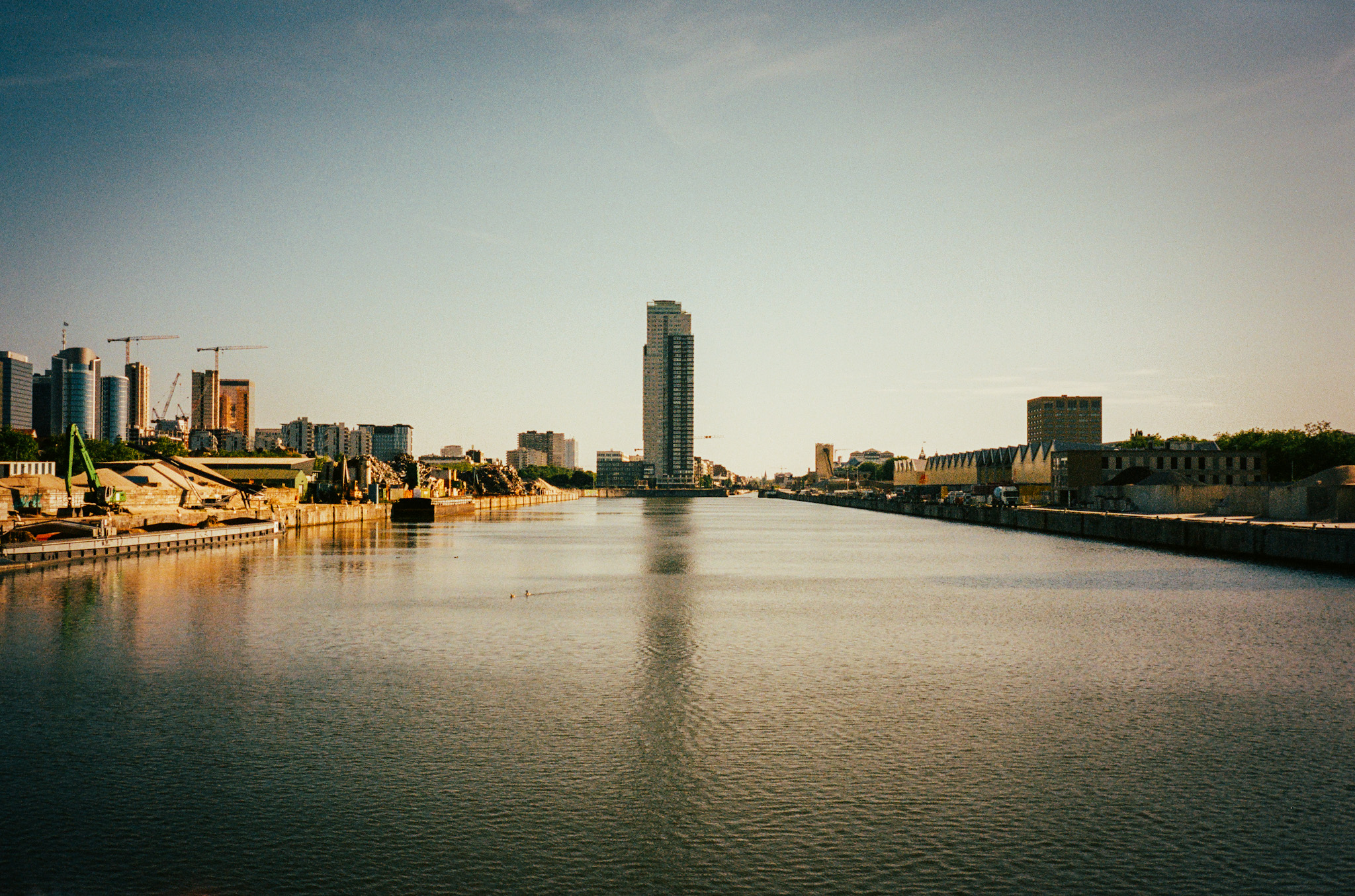 The view of the Brussels canal