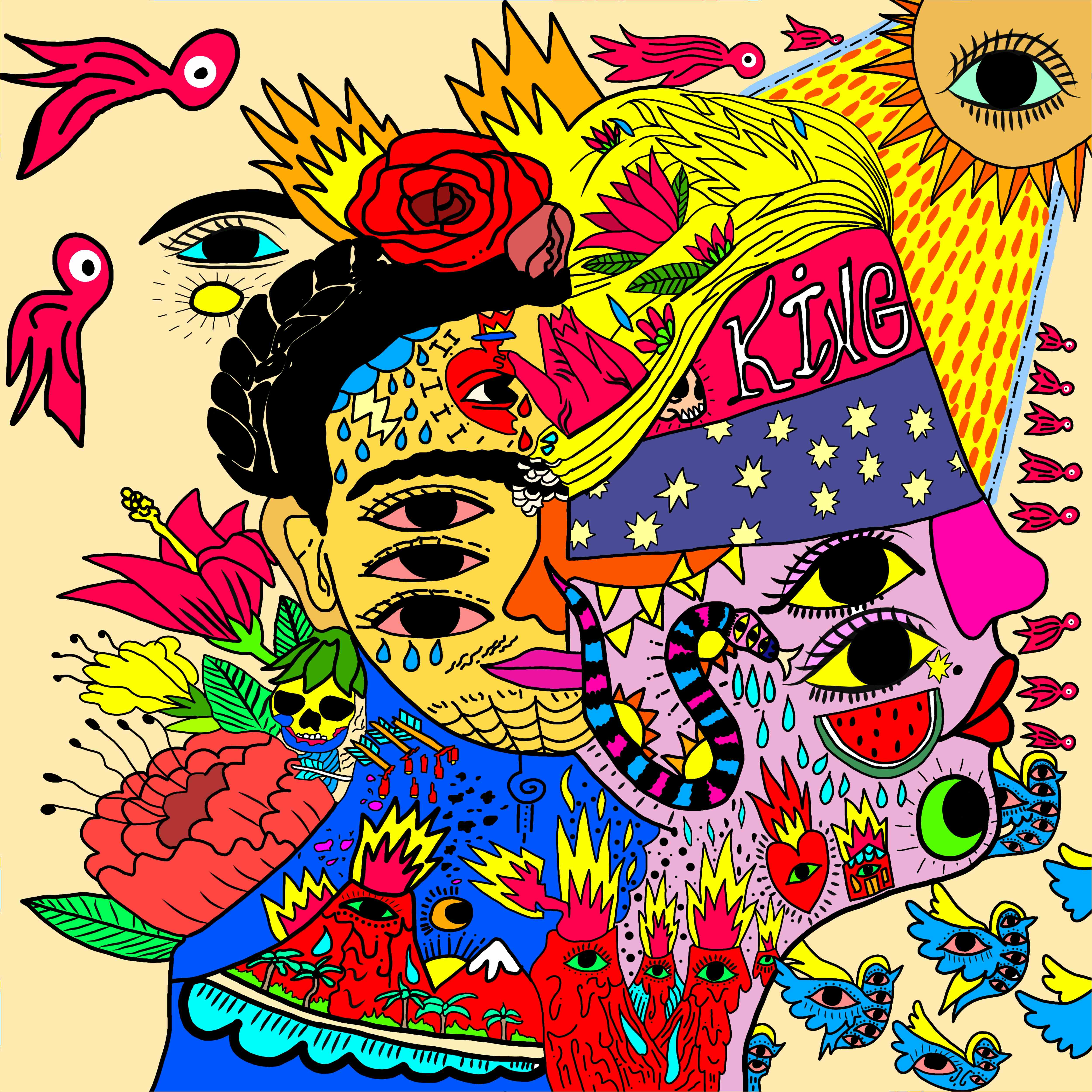 Frida Kahlo's flame of love.