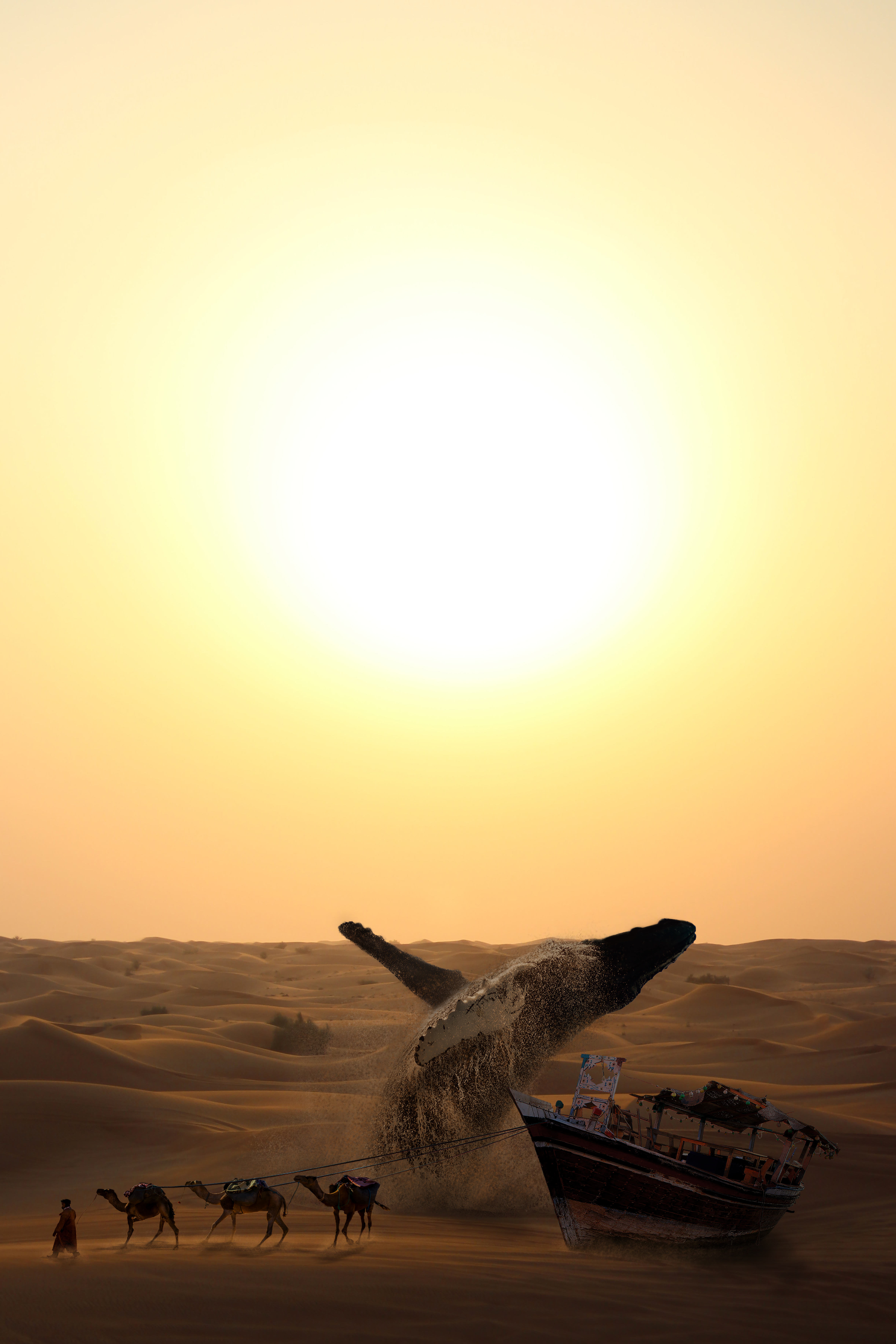 HE LISTENS TO THE OCEAN