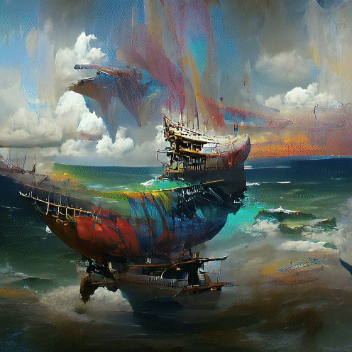 A Painted Ship inspired by S.T Coleridge