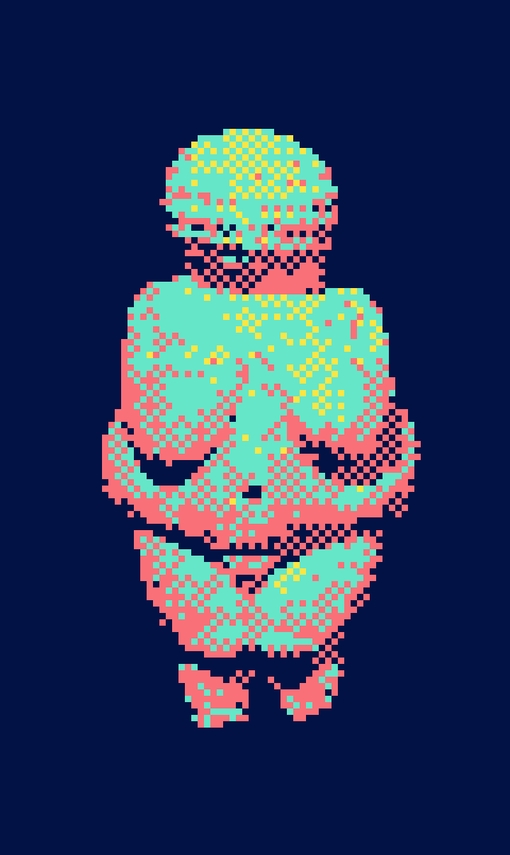 The first sculpture was a woman