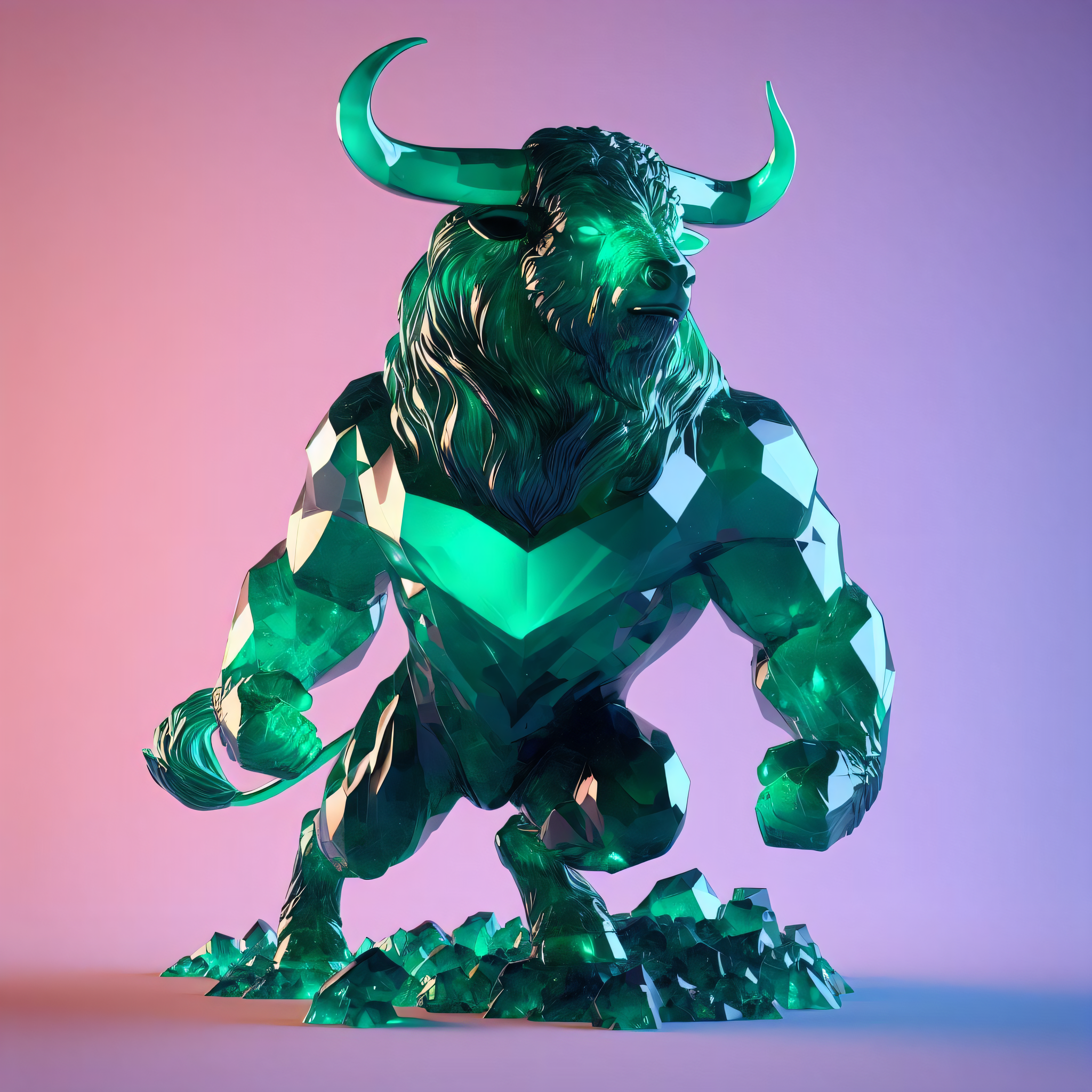 Mystical Emerald Minotaur | Foundation